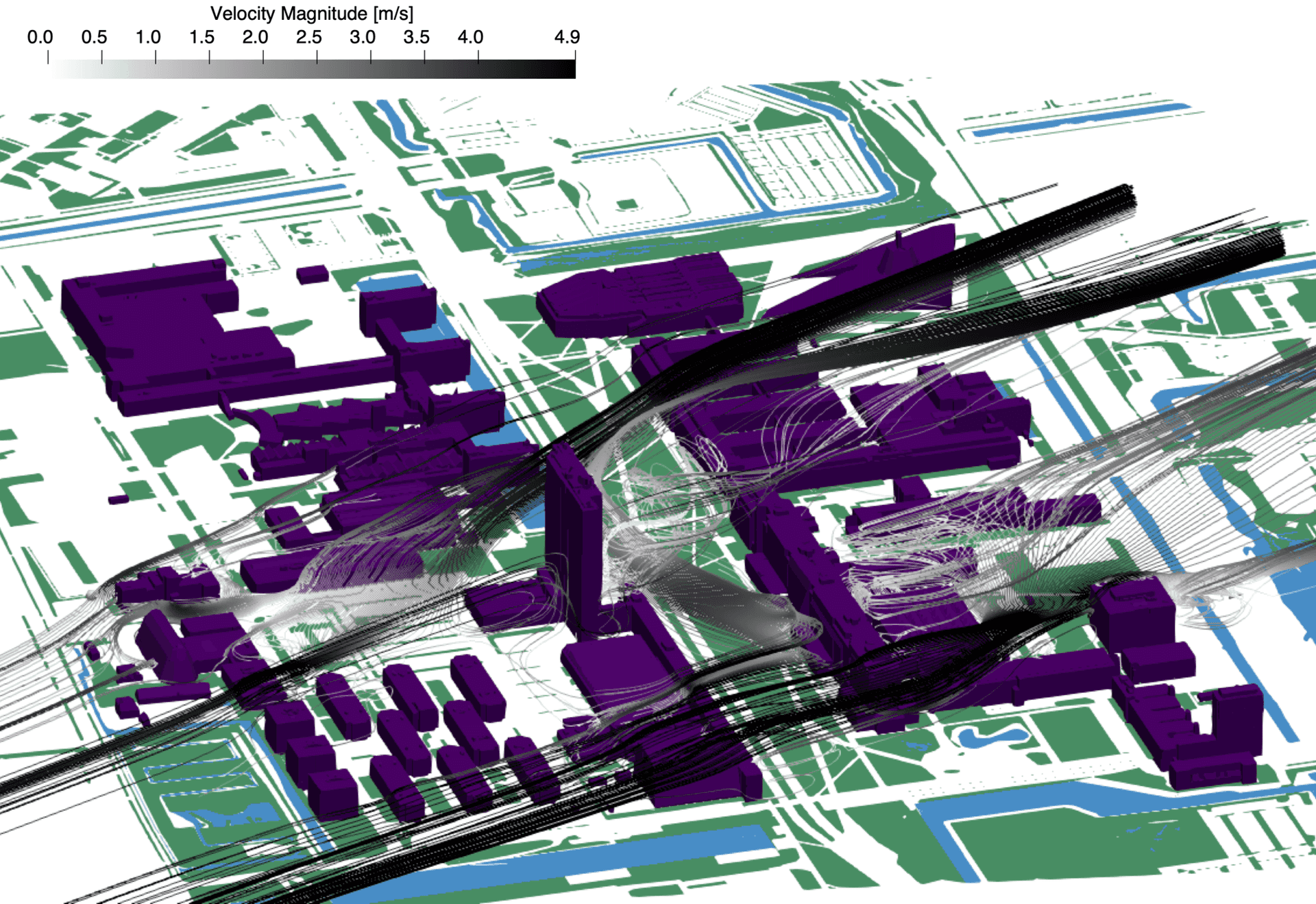 Modelling wind at local and even façade level is crucial. If the EWI building on campus had been at a slightly different angle, wind comfort could have been much better.