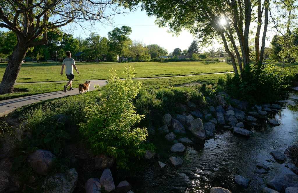 Fitts Park at 3050 S. 500 East, in South Salt Lake, is pictured on Thursday, May 16, 2024. A city employee described the park as a "little green lung" of the city.