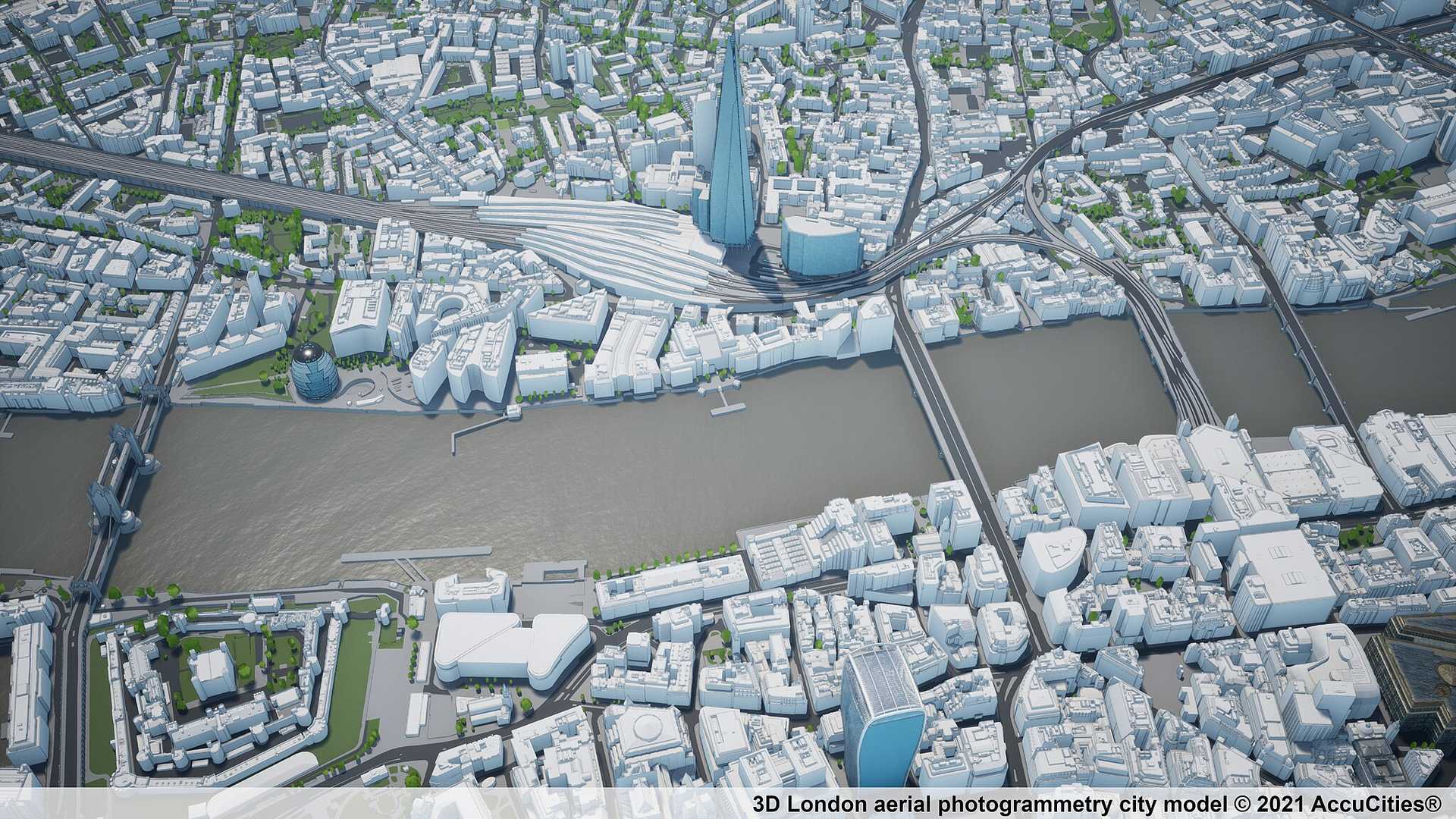 A 3d photogrammetry model of London.