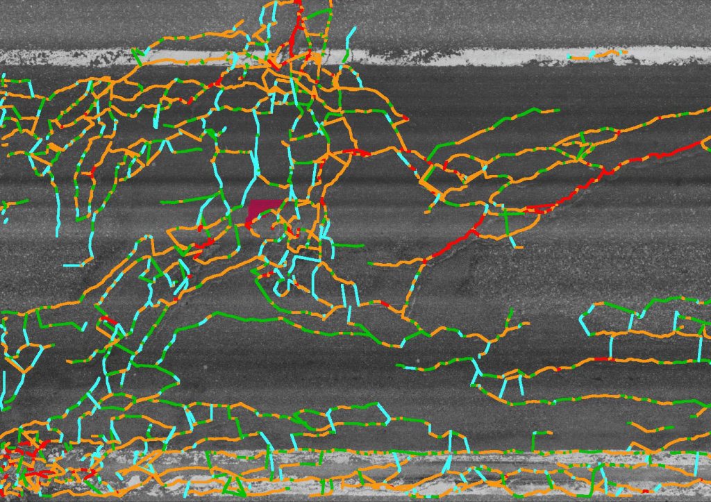 Laser crack measurement system